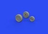 Eduard 648707 F-16 wheels early AMIYA 1/48